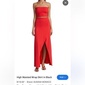 Susana Monaco High Waisted Wrap Skirt-PERFECT FOR PARTIES/EVENTS